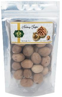 Aala Premium Raw Organic whole nutmeg, Packaging Type : Plastic Packet