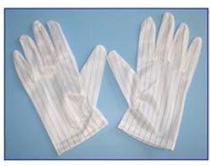 ECCD Stripe ESD Gloves, Color : White