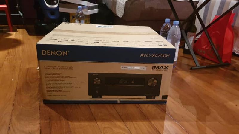 New Denon AVR-X4700H 8K Ultra HD 9.2 Channel (125 Watt X 9) AV Receiver 2020 Model - 3D Audio & Vide
