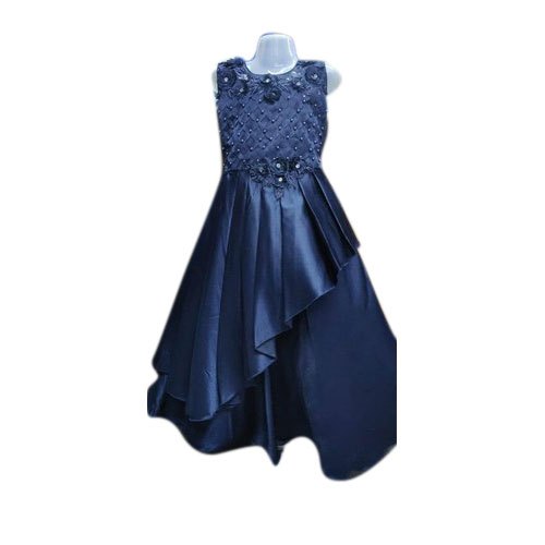 Kids Embroidered Gown, Occasion : Festive Wear
