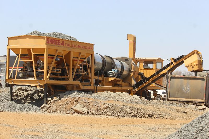 Mobile Hot Mix Plant, Color : Yellow