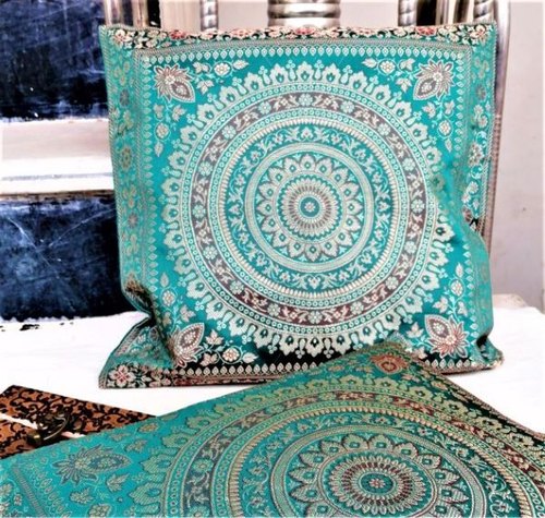 Silk Banarasi Cushion Covers