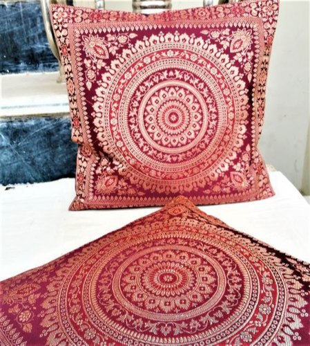 Silk Banarasi Cushion Covers