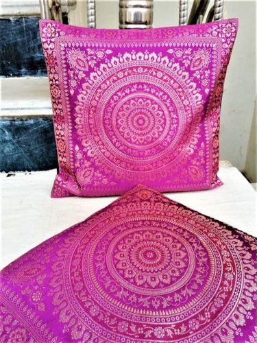 Silk Banarasi Cushion Covers