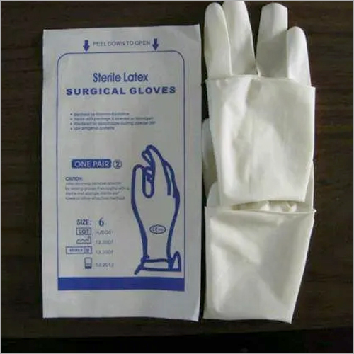 Latex Surgical Gloves, for Clinical, Constructional, Hospital, Laboratory, Size : M