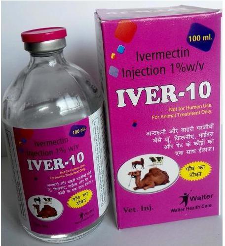 Walter healthcare Ivermectin Injection, Packaging Size : 100 ml