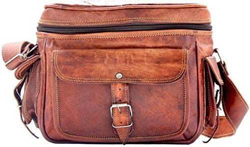 97 Unique Handcrafted Leather Sling Bag, for Corporate Gifts, Promotional Gifts, Personal Use, Size : 9X11X2 Inch