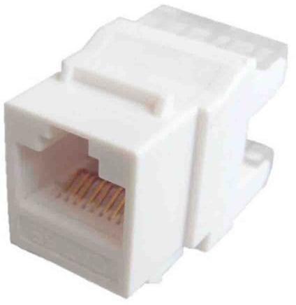 Cat5e Keystone Jack, Color : White