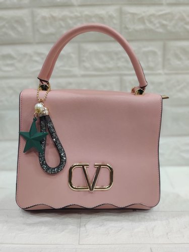 Plain PU Leather Casual Ladies Handbag, Strap Type : Padded