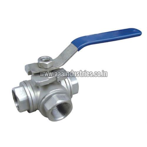 High Stainless Steel 3 Way Ball Valve, for Air Use, Size : 10-15inch