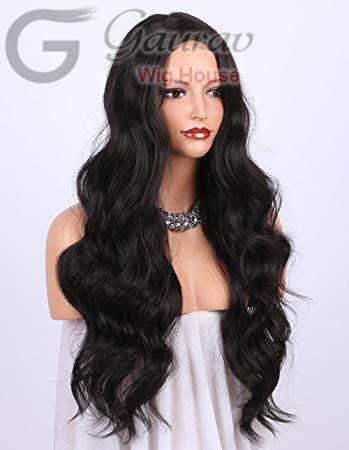 Women Long Hair Wig, for Parlour, Personal, Style : Wavy