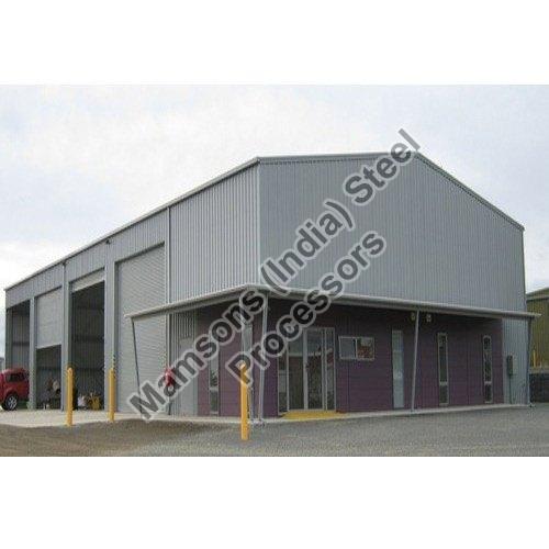 Steel Prefabricated Factory Shed, for Construction, Technique : Hot Rolled