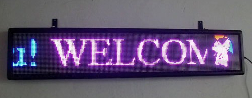 Rectangular Electronic Sign Board, Color : Purple, Red, Yellow, etc