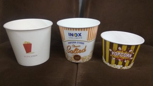 Paper Plain Popcorn Tub, Capacity : 100 ml-500 ml