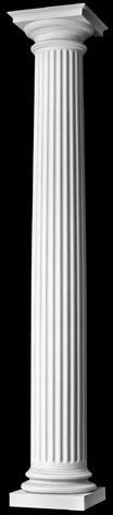 Circular Marble Column, Color : White