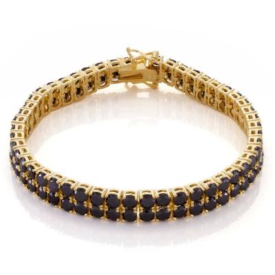 Aggregate more than 75 black diamond bracelet 24k