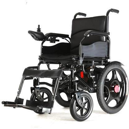 Polished Metal Electric Wheelchair, for Hospital, Home, Voltage : 12V, 24V