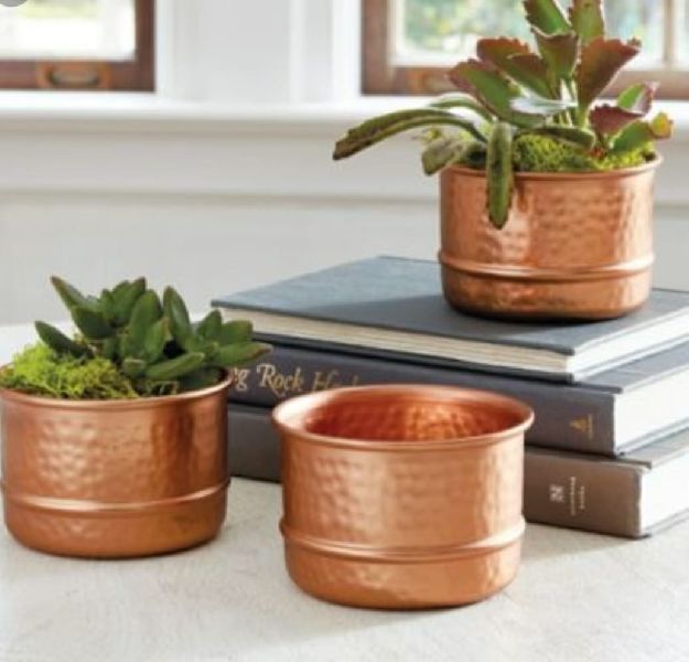 Copper Flower pots