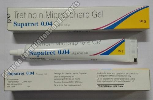 Supatret 0.04% Gel, for Personal, Packaging Type : Plastic Jar