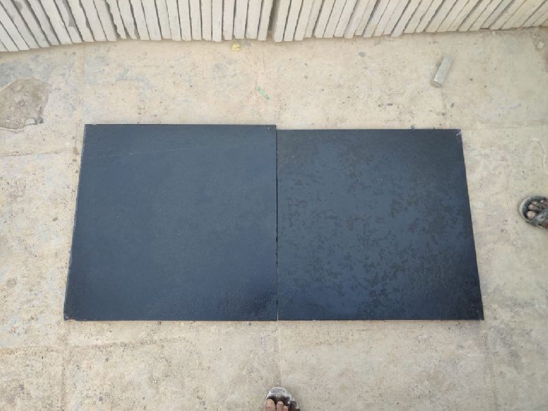 Cuddapah Black Leather Brush Finish Stone, Size : 12x16ft, 18x18ft, 24x24ft