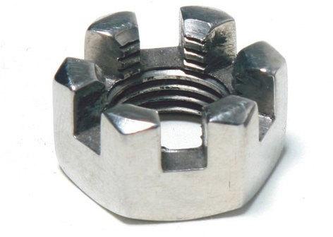 Stainless Steel Castle Nut, Size : 0.5 to 10 Inch