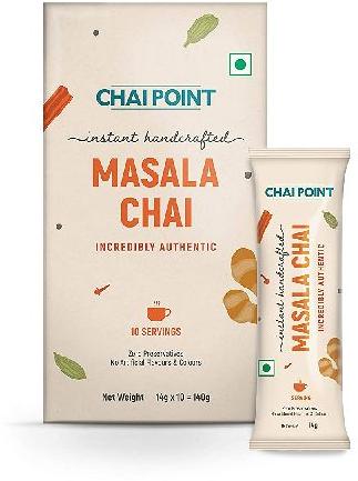 CHAI POINT Instant Masala Tea | Incredibly Authentic | Masala Flavored Tea | 10 Sachets Pack