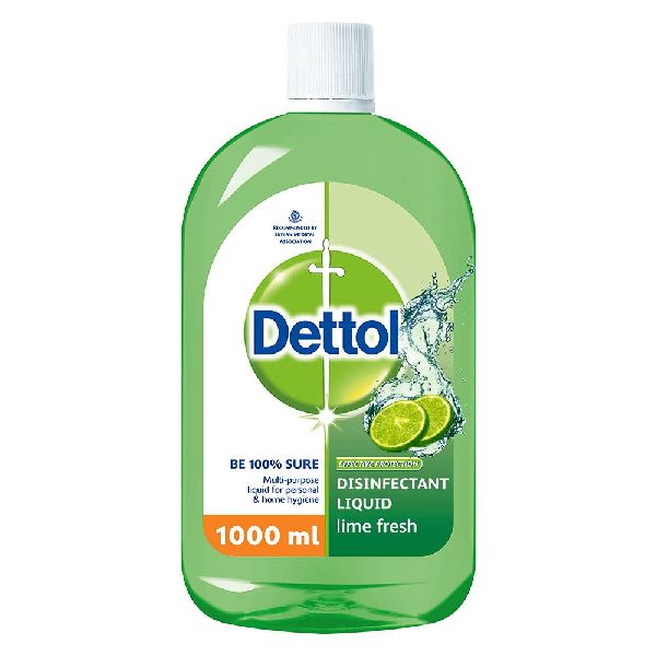 Dettol Liquid Disinfectant for Floor Cleaner, Surface Disinfection  (Lime Fresh , 1L)