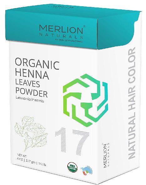 Merlion Naturals Pure Henna Powder, Lawsonia Inermis,USDA NOP Certified Natural Hair 8 OZ (227g)