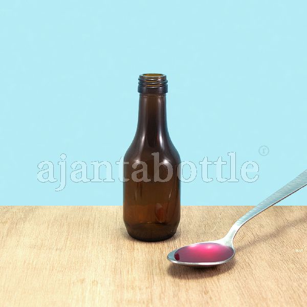 Amber Glass Bottle, Shape : Round