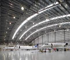 Polished Steel Airport Hangar Structure, Grade : ASTM