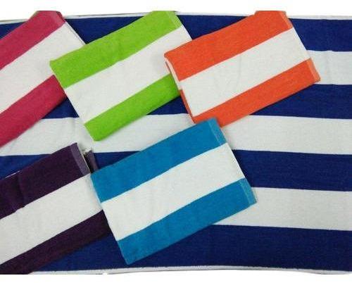Stripped Cotton Cabana Towels, Size : Standard