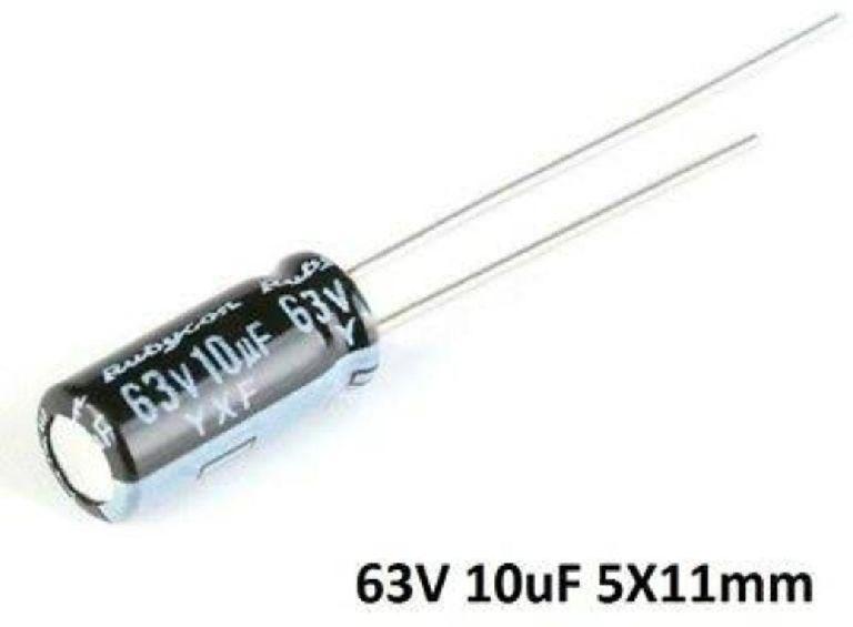 E-capacitor  1uf/63v 5*11