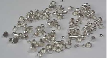  Polished Pure Silver Rivets, for Industrial Use, Grade : ASTM, BS, DIN
