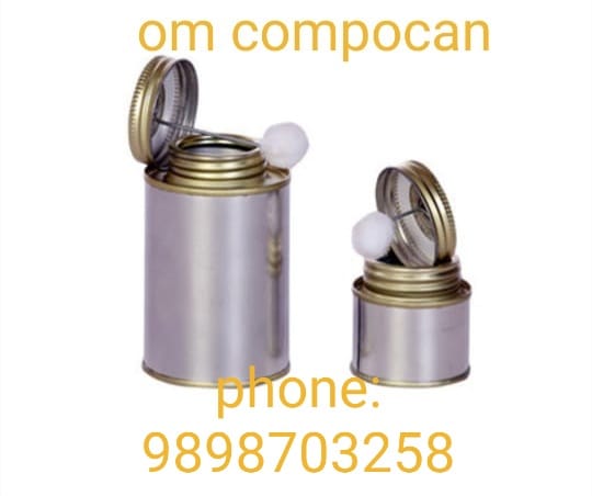 Plain Brush cans Tin containers,, for Solvent Cement Packing, Pvc Solvent Cement