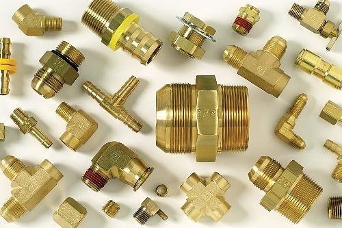 Round Polished Brass Fittings, for Construction, Connection : Male, Female