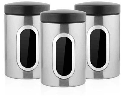SS Canister Set, Shape : Round