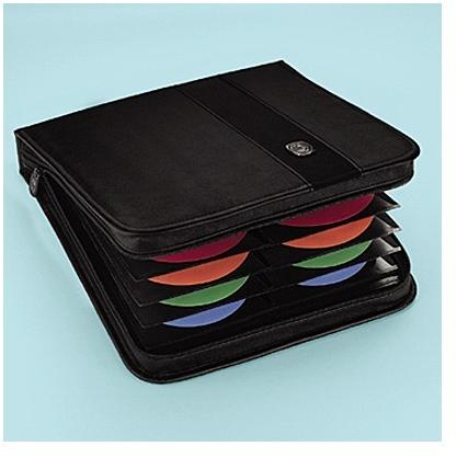 Plain CD Storage Case, Color : Black
