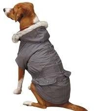  Fiber Dog Jackets, Color : gray cream