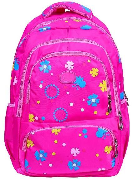 Printed Girls School Bags, Style : Backpack