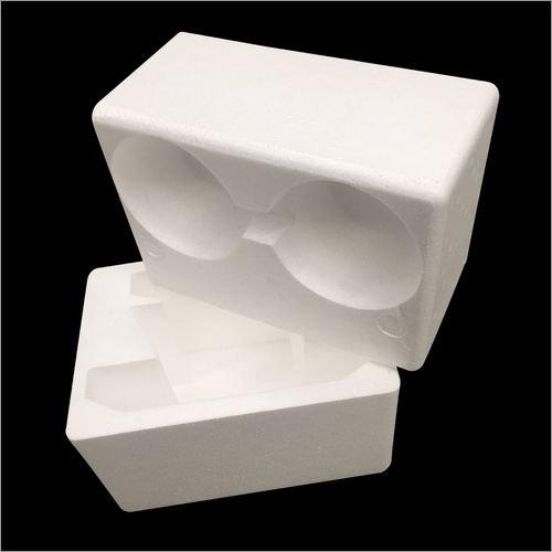 EPS Molded Thermocol Box, Color : White
