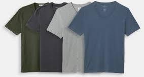 Plain Cotton Mens V Neck T-Shirts, Technics : Machine Made