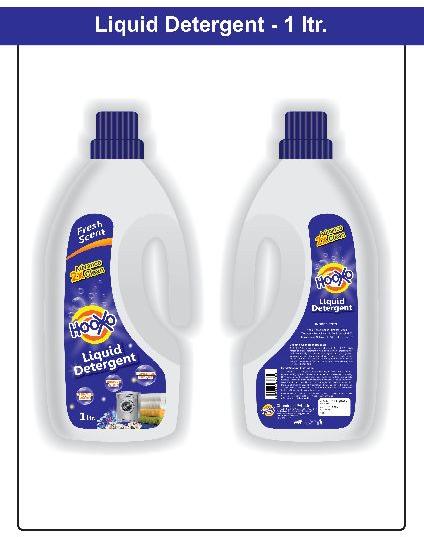 HooXo 1ltr. Liquid Detergent, for Cloth Washing, Packaging Type : Plastic Bottle