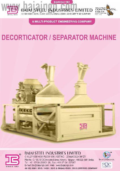 Electric Customised Decorticator / Separator Machine, Certification : ISO 9001:2008