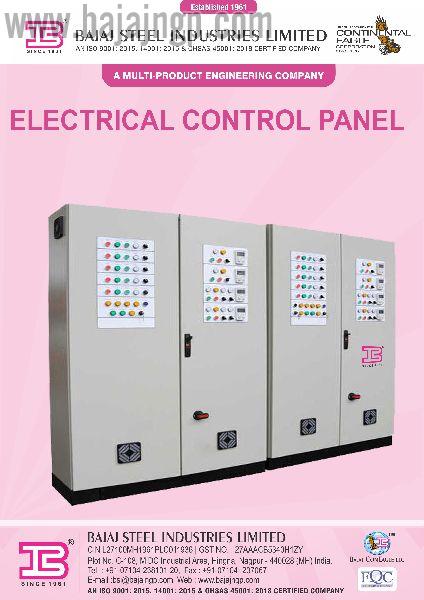 Mild Steel electric control panel, for Industrial, Size : Multisizes