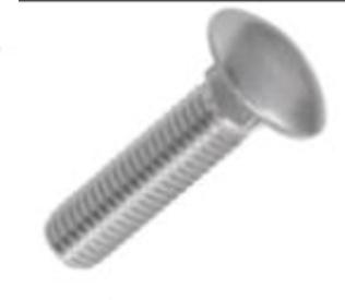 Metal carriage bolts, Feature : Anti Corrosion