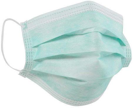 Non Woven Disposable Face Mask, for Clinic, Clinical, Hospital, Laboratory, rope length : 4inch, 5inch