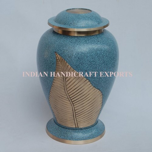  Brass Urn, Color : Blue Golden