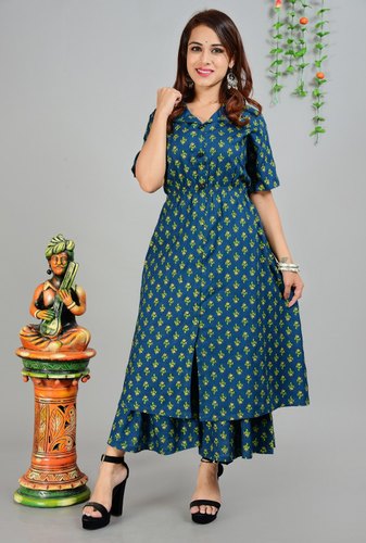 VINK VOL 1 BY FLY FREE HEAVY RAYON TWO TONE PRINTED NEW FAB LOOK STYLISH  READYMADE CLASSY LATEST SUMMER COLLECTION OF FANCY FROCK KURTI WITH BELT  PATTERN ONLINE SUPPLIER IN INDIA UK