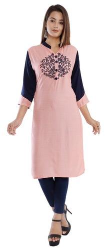 Printed Fancy Cotton Kurtis, Style : Straight