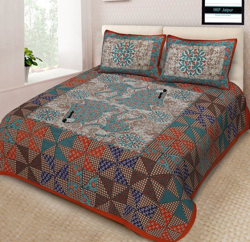 Cotton Fancy Double Bedsheet, for Home, Hotel, Lodge, Picnic, Salon, Feature : Anti-Shrink